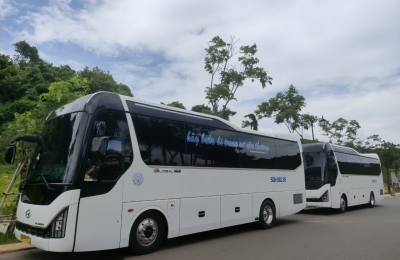 Hiếu Ngọc Travel nhà xe chuyên nghiệp chuyên cho thuê xe 29 chỗ giá rẻ đời mới